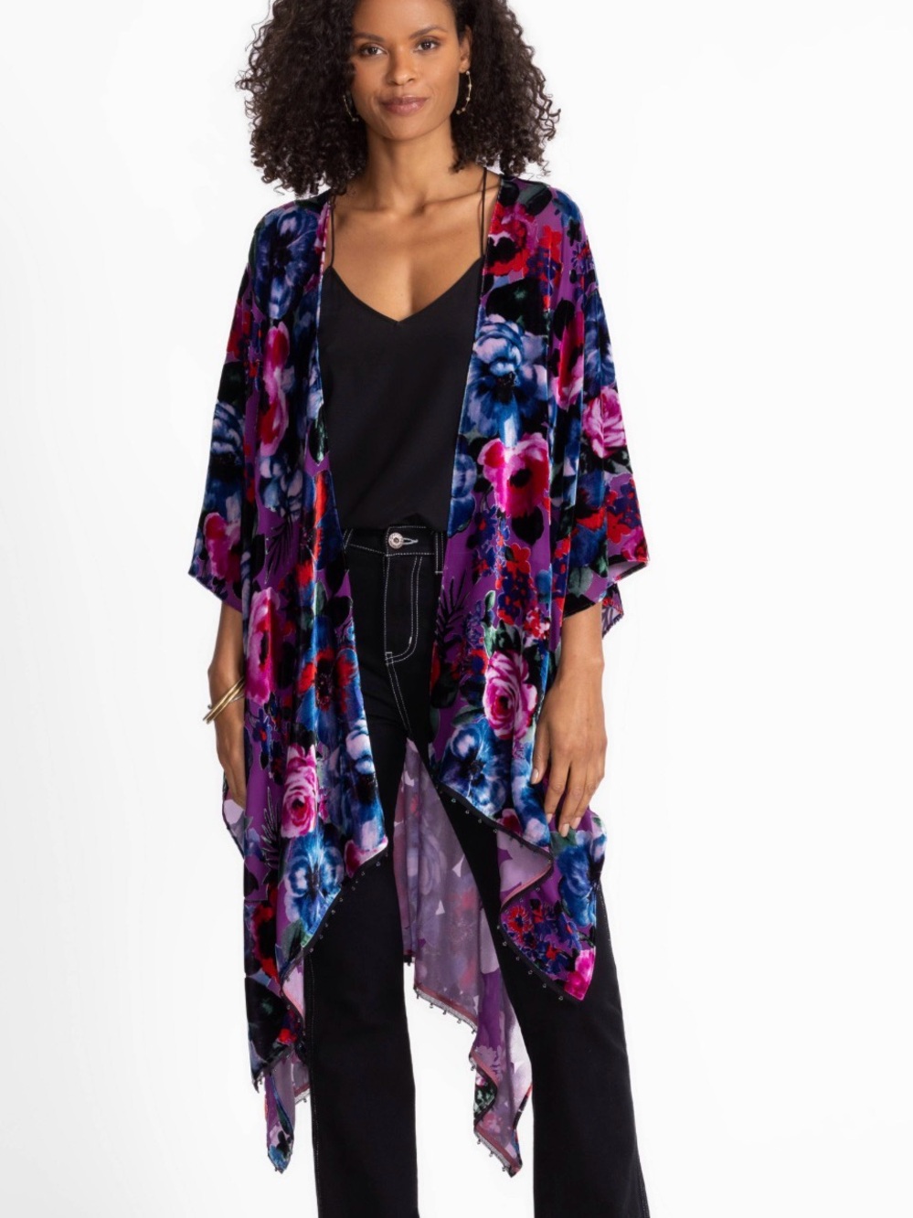 Johnny Was Burnout Velvet Shawl